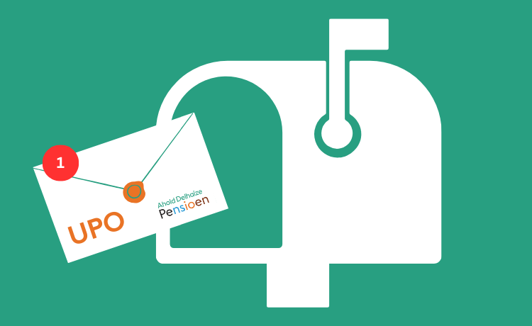 Afbeelding UPO pensioenoverzicht in brievenbus