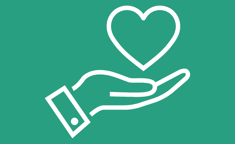 Afbeelding hand en hart