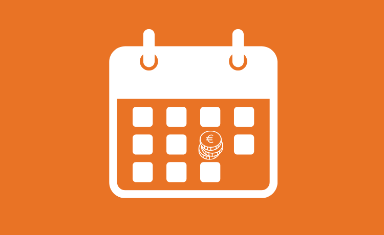 afbeelding kalender met muntjes