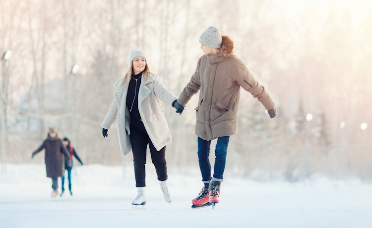 illustratie schaatsen